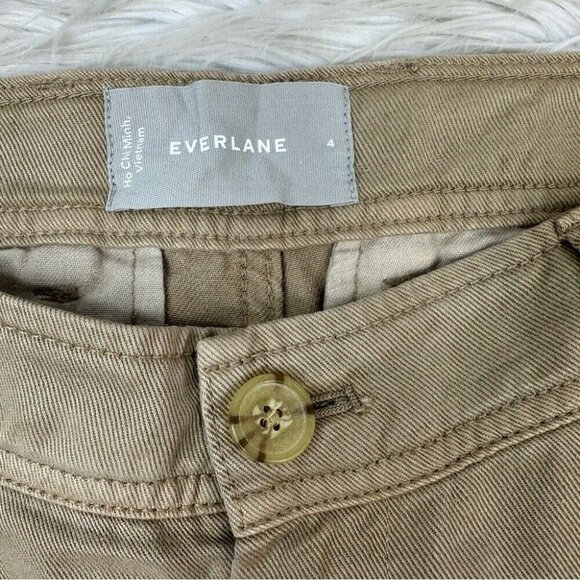 Everlane Women’s NWT Dark‎ Khaki The Relaxed Chino Lyocell Trouser 4/W28/L28.75 - Picture 5 of 13